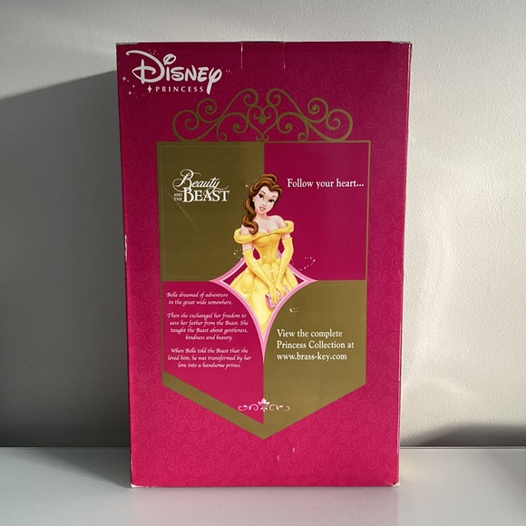 Disney Princess Brass Key - Belle Beauty & The Beast Porcelain Keepsake Doll - Picture 4 of 5